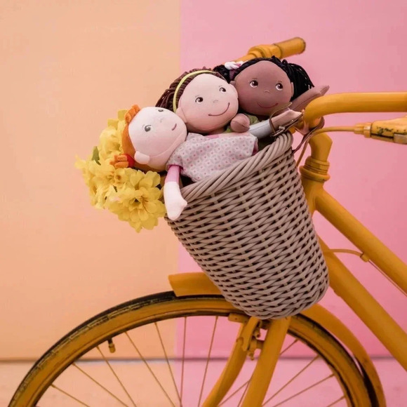 HABA Snug Up Roya - 10" Soft Doll with Fuzzy  Red Pigtails, Embroidered Face - Picture 6 of 12